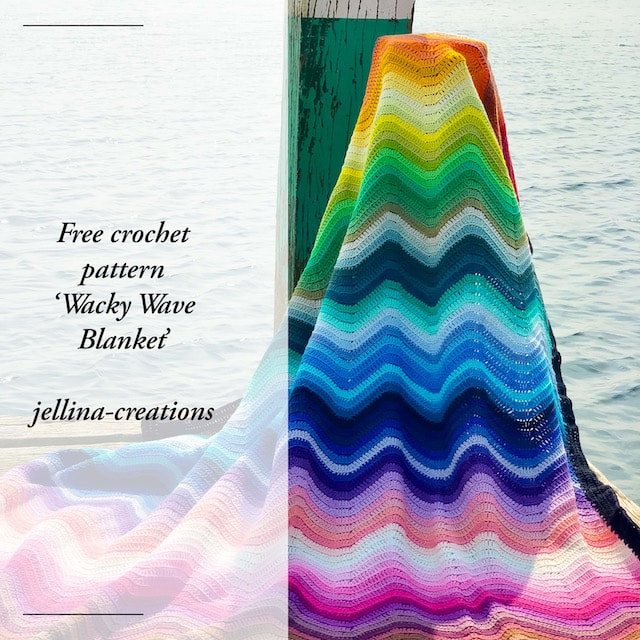 Wacky Wave Blanket Crochet 