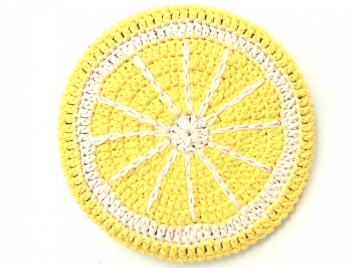 Fruity Potcoasters yellow