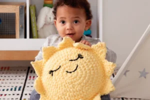 Bernat Sunshine Crochet Pillow