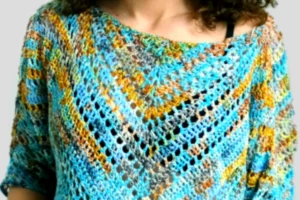 Starry Night Crochet Blouse
