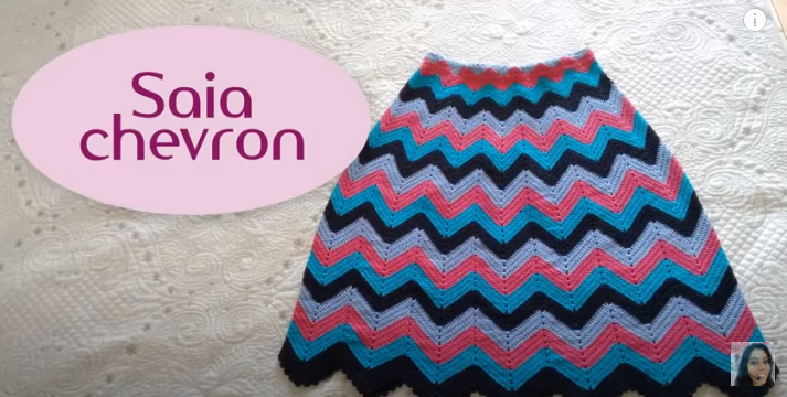 Chevron crochet skirt