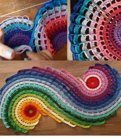 Tutorial on crochet table path