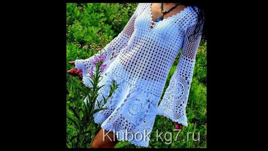 Crochet Dress in tutorial Mommy Crochet