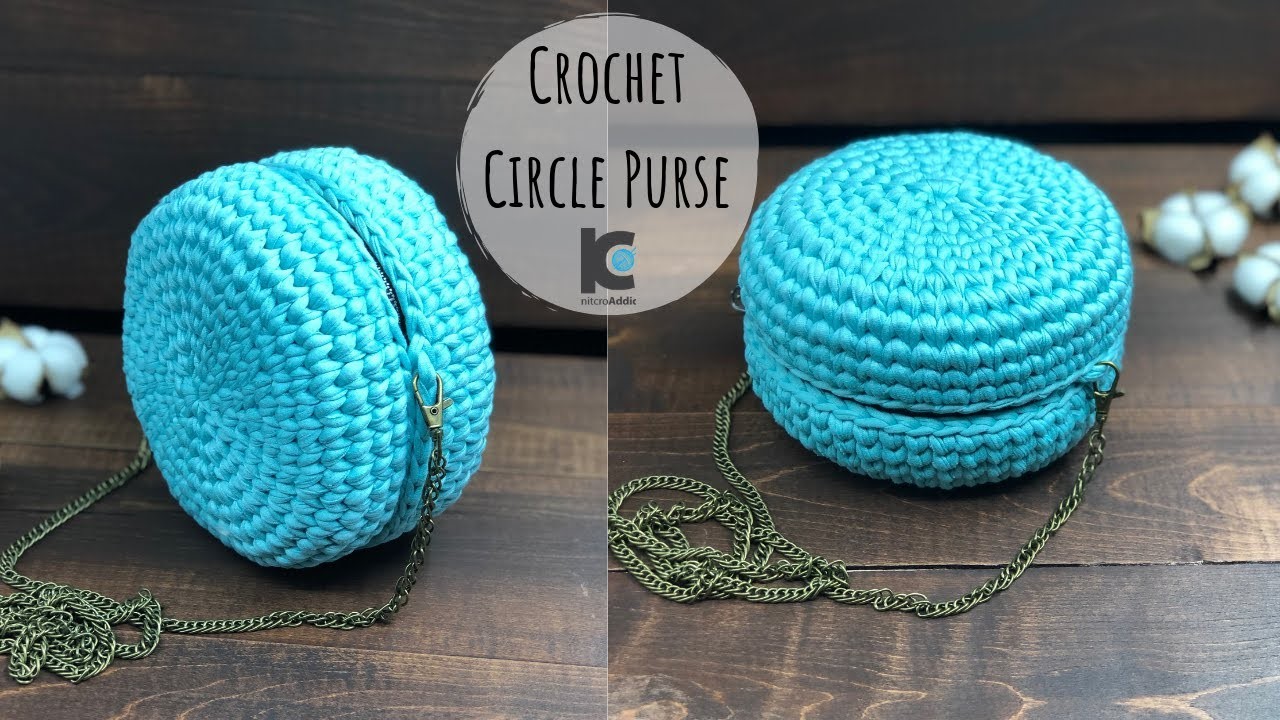 Tutorial on crochet handbag circle