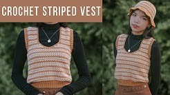 Easy Crochet Striped Vest Tutorial