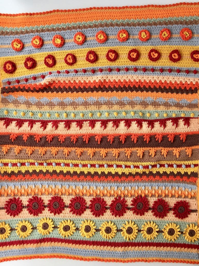 Stitch Sampler Autumn Rhapsody Crochet Blanket CAL Announcement – By Nana’s Crafty House