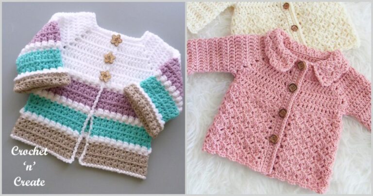 Cozy And Warm Baby And Toddler Cardigan Free Crochet Patterns