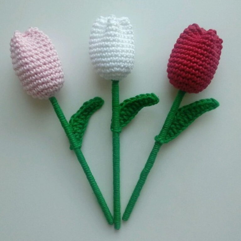 Crochet Tulip To Apply