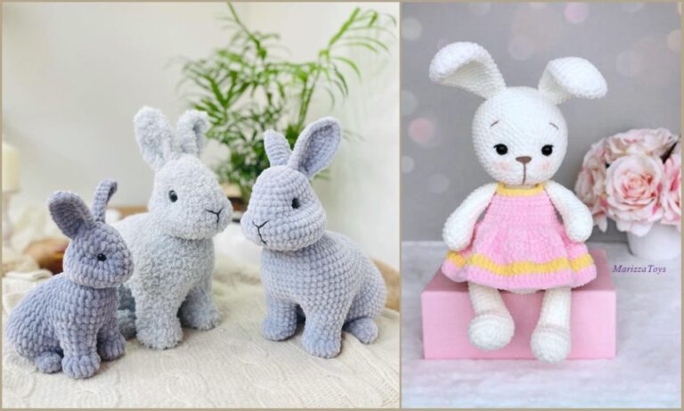 5+ new free crochet patterns for rabbits
