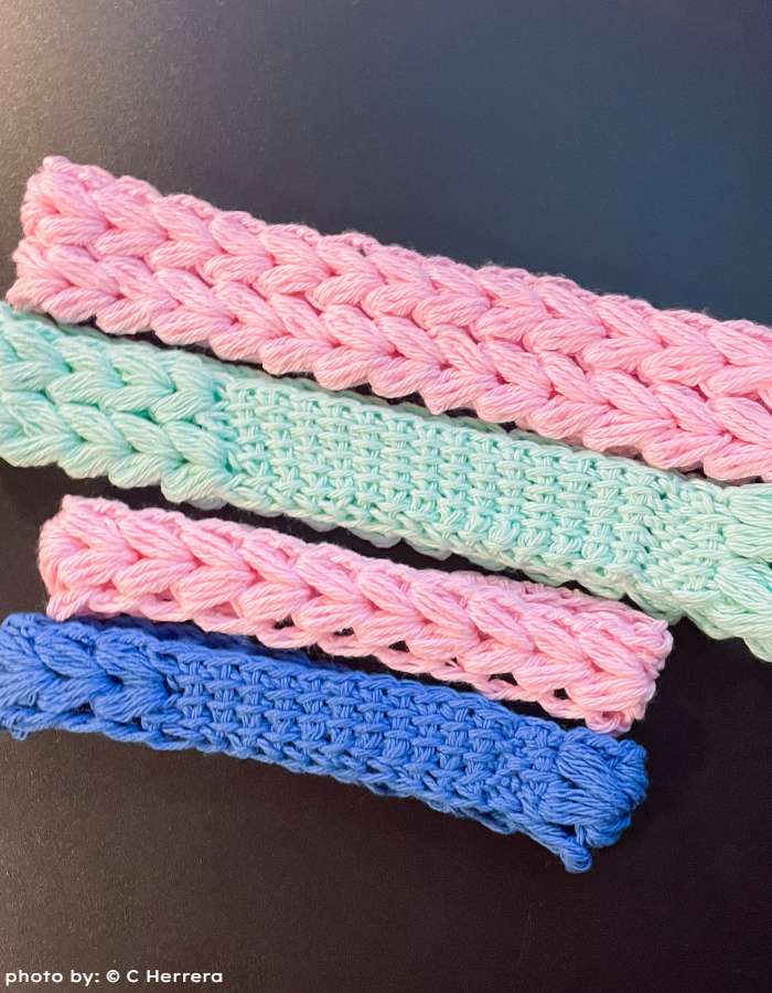 Tunisian Puff Headband Crochet Pattern