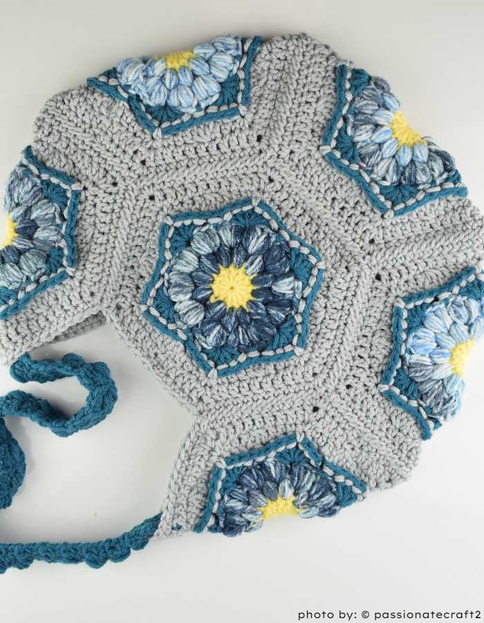 Sunburst Hexagon Bag Crochet Pattern