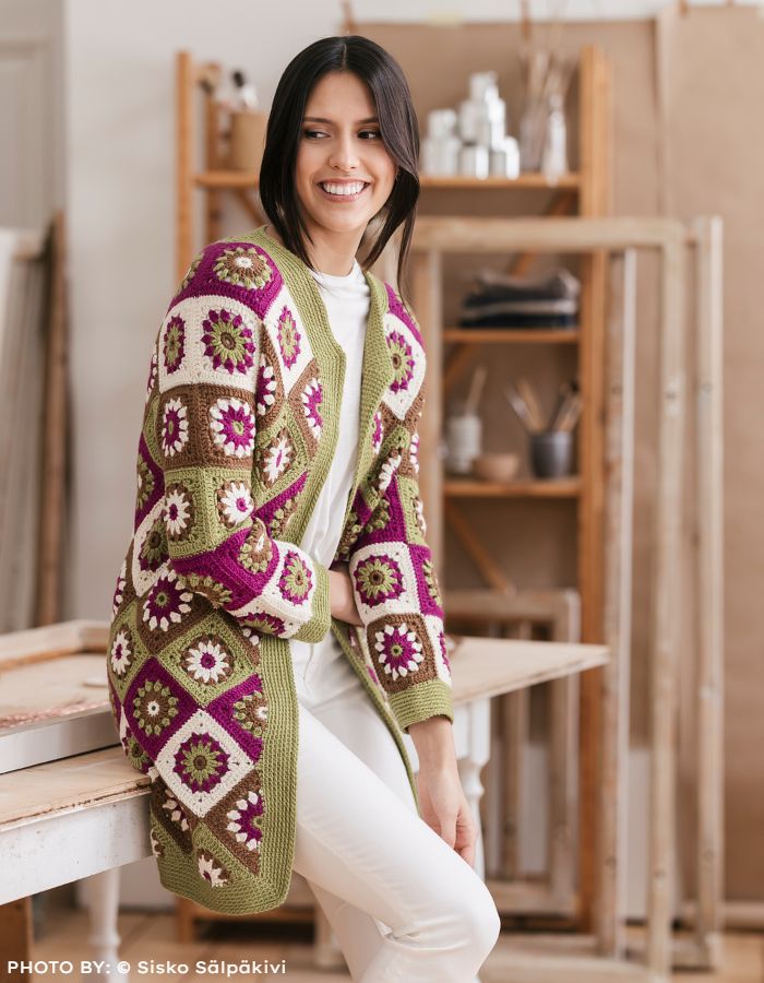 Helena Cardigan Crochet Pattern