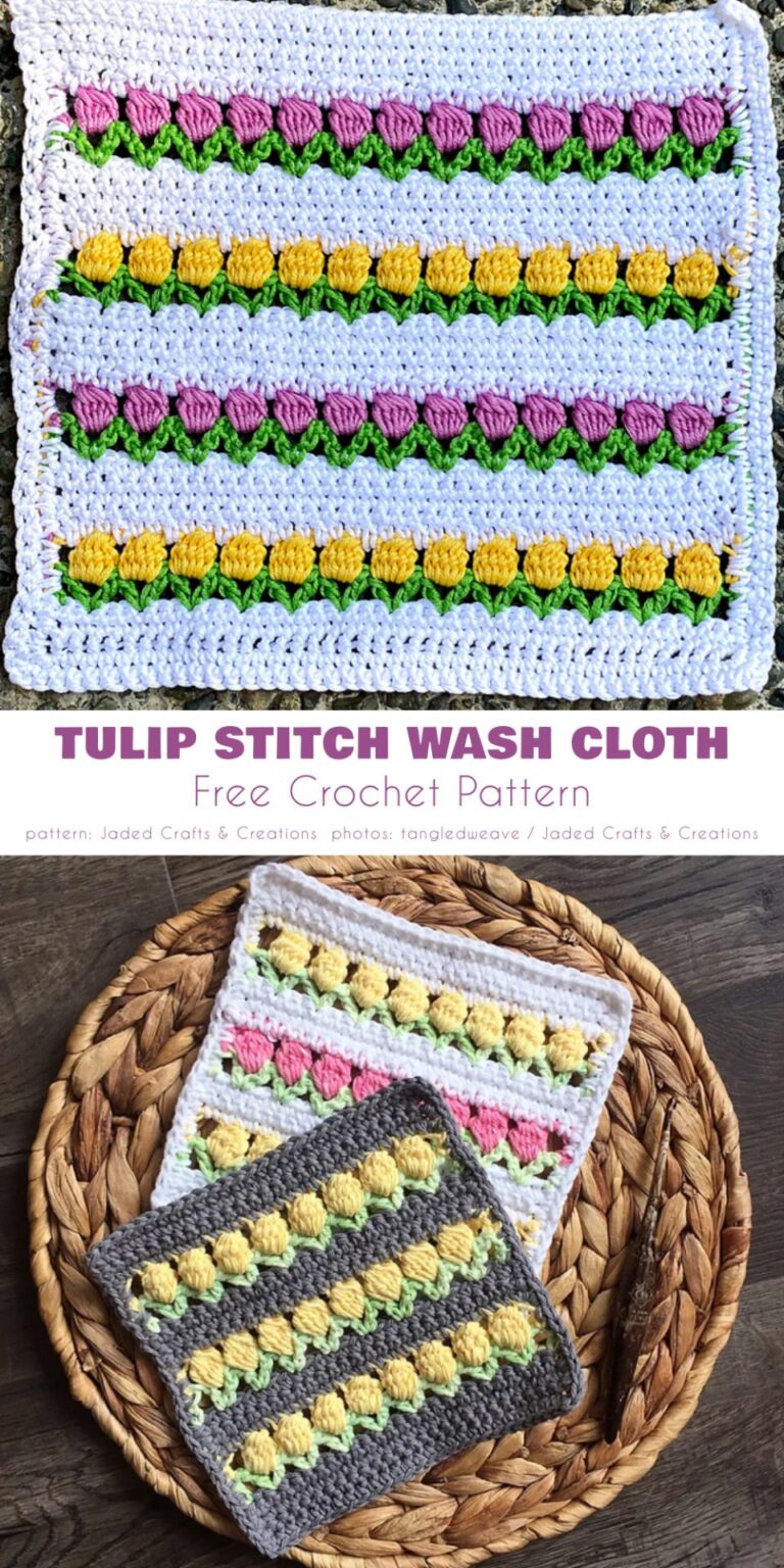 5+ Tulip Stitch Ideas and Free Crochet Patterns – Mommy Crochet