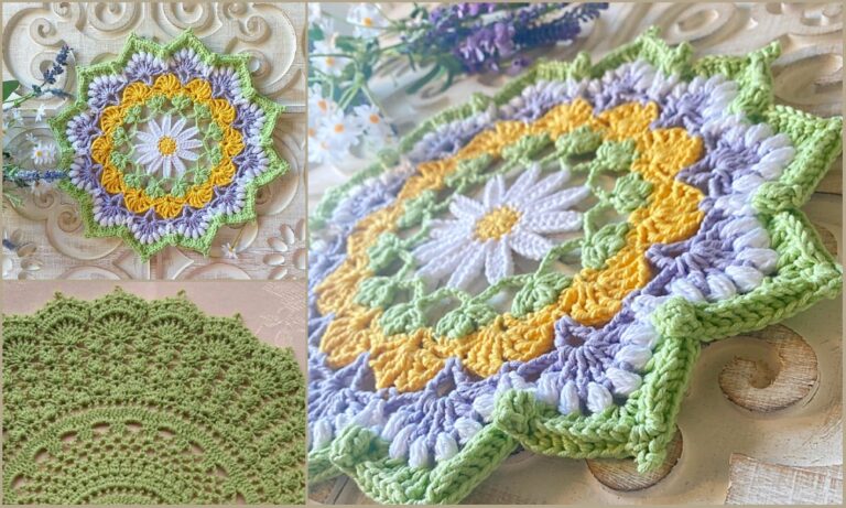 5+ Spring Doily Mandala Ideas and Free Crochet Patterns